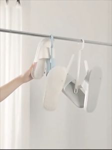 [10Pcs/set] Innovative Tree Shape Shoes Drying Rack  Minimalist Style 2-in-1 Shoe Drying and Storage Hanging Rack  Shoe Shelve Stackable Slipper Organizer Stand 20.5x3x32cm