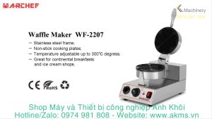 Máy làm bánh waffle (bánh tổ ong-bánh quế) khuôn trái tim đơn WF-2207 công suất 1000W