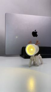 VKTECH Lampu Meja Hias Mini Aesthetic Meja Belajar Kerja Kamar 2 in 1 Stand HP Ponsel Smartphone