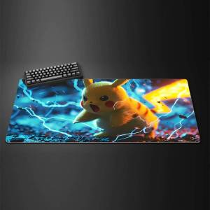 Bandai | Pokemon Pikachu Gengar Anime Gamer Desk Mat Rubber Mouse Pad With 2MM Lock Edge