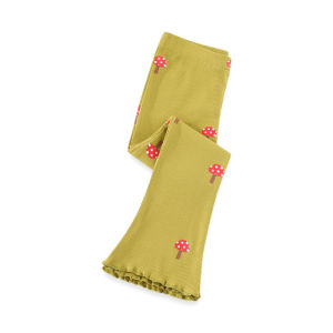 Jumping Meters 2-7T Flare Pants Mushroom Printed Full Length Hot Selling Girls Leggings Pants Pencil Pants Autumn Kids Trousers