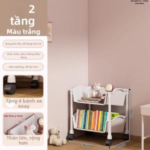 ZHUANJIAO | Giá Sách Đa Tầng Có Bánh Xe