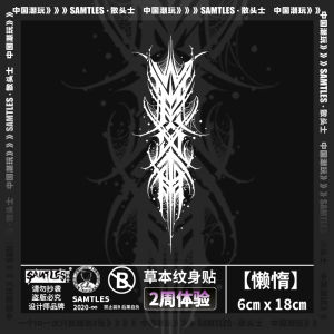 ติดกระดาษติดรูปผีเสื้อแบบติดทนนานสำหรับผู้ชายและผู้หญิง เวอร์ชั่นโรมัน ป้องกันน้ำ ติดทนนาน เรียบหรู สุดเท่