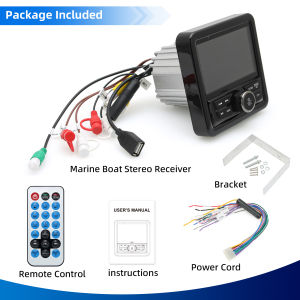 Marine Bluetooth-compatible FM AM Digital Media Audio Player Auto Sound System Boat Stereo Receiver Accessorie For Yacht ATV UTV