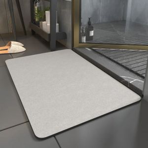 VIKAMA Bathroom Mats Worktop Mat Placemat Kitchen Drainage Mats Doormats Diatomite Mud Non-slip Absorbent Machine Washable