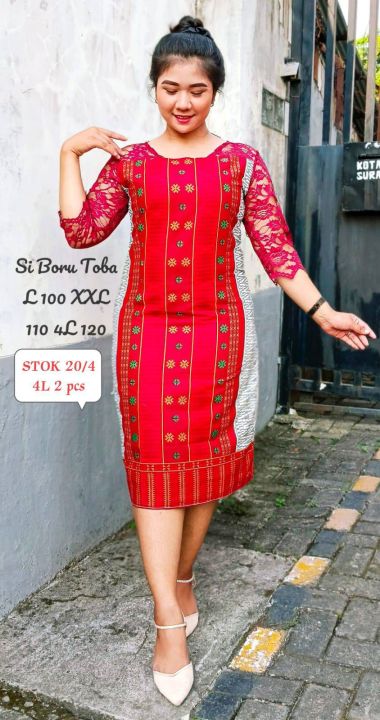 dress ulos batak modern Jual Dress Ulos Modern - Dress Batik Batak Kekinian by Miss Nauli