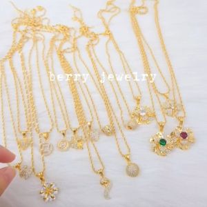 Dây Chuyền Vòng Cổ Nữ Dạng Dây Xoắn Mặt Hoa Mai Trắng Đính Đá Sang Trọng Bền Màu B15M30