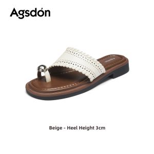 Agsdon | Flip Flop Sandals for Women Low Heel