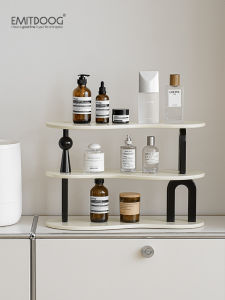 Emitdoog Home Living Room Decor Entryway Key Storage Display Shelf Cup Holder Decoration Wooden Handmade Ins Style Decorative Item