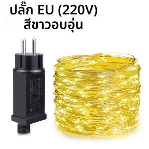 Super Bright LED String ทองแดงสายไฟ AC 220V To DC 24V EU แหล่งจ่ายไฟ Warm White/RGB Led Night Light สําหรับตกแต่งวันหยุด