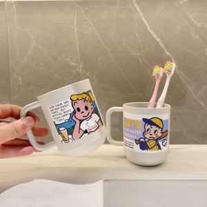 Cute Toothbrush Cup for Children Original Tian Zhi Gargle Cup Baby Cartoon Washing Cup Boys and Girls Drop-Resistant Tooth Cup Food Grade