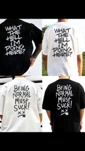 แบร์บุรี : เสื้อยืดไซส์ใหญ่ เสื้อยืดคนอ้วน ไซส์ใหญ่ 5XL อก 60 นิ้ว (Font)