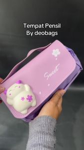 OMYGOOSE TEMPAT PENSIL ANAK SEKOLAH / SQUISHY PENCIL CASE GEMOY / KOTAK PENSIL KUROMI / DCW 078