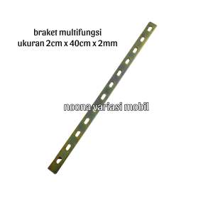 braket multifungsi 40cm plat besi central lock klakson lampu mobil