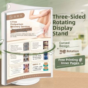 MINGZHUO | Rotating Three-Sided A4 Display Stand