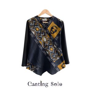 blus atasan tenun wanita terbaru