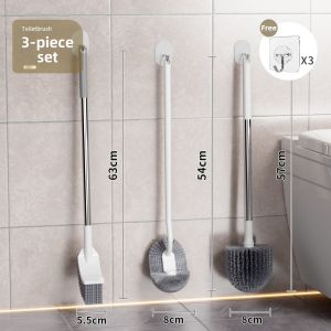 GRACE | Corner-Cleaning Toilet Brush For Home Use Wall Mountable
