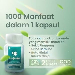 Tugingo Asli Original BPOM Obat Herbal Ginjal Tugingo 30 Kapsul Bantu Atasi Penyakit Ginjal
