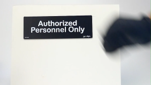 Acrylic Signage  Authorized Personnel Only - 3.0" x 9.0" x 1.5mm - Jay C. Designs - 1904
