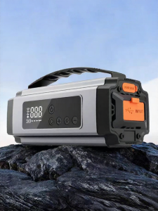 KVS | Emergency Car Starter and Air Compressor Integrated Wireless Portable Electric Pump for Cars