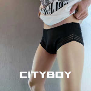 ผู้ชาย สไตล์ฝรั่งเศส ลูกไม้ ชุดชั้นในต่ํา เอว สบาย No Trace Bump ดีไซน์ เซ็กซี่ กางเกงใน ระบายอากาศได้ดี ชุดชั้นในเยาวชนไนลอน