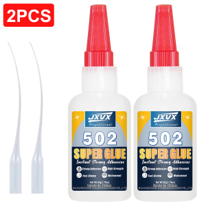1-3pcs 50g High quality 502Super-Strong Instant Glue Transparent without whitening 5-second quick-dry Applicable to TWood Chair Cabinet Wooden fence Rubber.