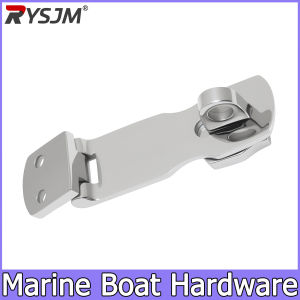 1pc Marine Hardware Padlock Boat Swivel Eye Locking Hasp Latch Hardware 3" Marine Accessories 316 Stainless Steel