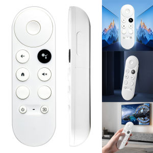 G9N9N Remote Control Bluetooth-Compatible Voice IR Remote Universal Remote Control for Google TV Chromecast 4K Snow
