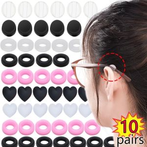 【🔥Low Price】10Pairs Silicone Glass Anti Slip Round Ear Fastener Eyeglass Invisible Grip Temple Tip Holder Spectacle Eyewear Frame Wholesale