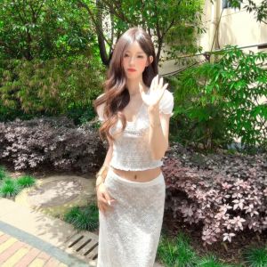 CHANGTONG | Bộ Đồ Hè Quyến Rũ Áo Thun V-Neck Và Chân Váy Bút Chì