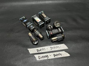 Bohlamp lampu depan Led sorot laser bilet vespa super sprint px pts putih putih kuning jauh dekat bagus murah grosir eceran