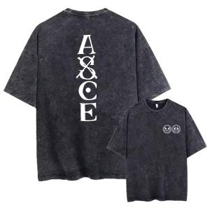 Bandai | One Piece Skull Vintage Washed T-shirt Man Women Short Sleeve Tee Streetwear 2026 Oversized Anime Print Casual Tops Summer Y2k