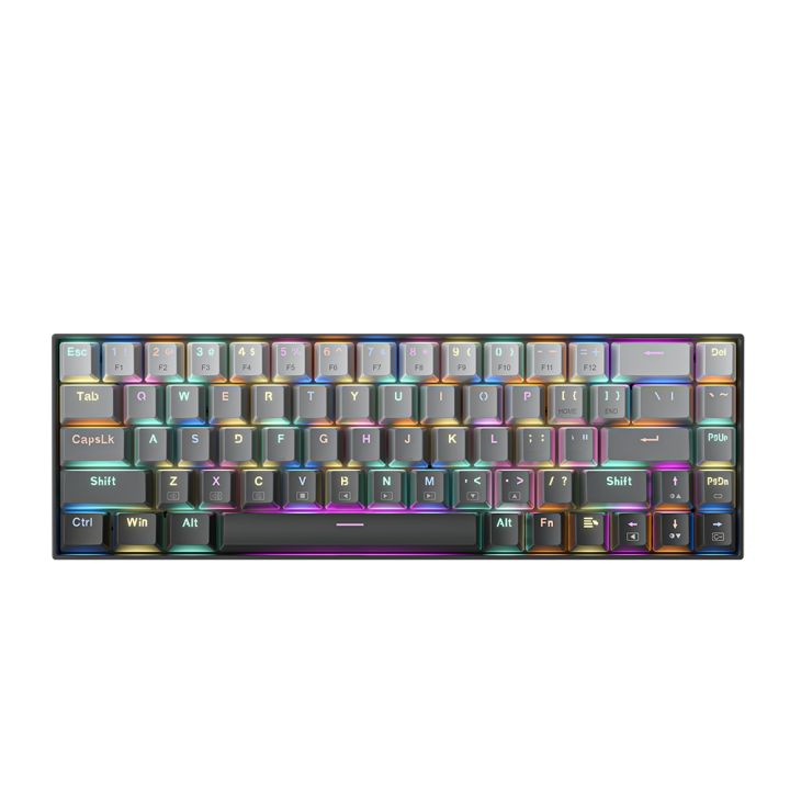ZIFRIEND M68 68 Keys Low Profile Mechanical Keyboard Wired 60 Layout