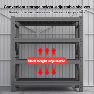 APTO Load 1200kg Heavy Duty Tools Rack Steel Rack Metal Shelves Boltless Rack Adjustable Height For Warehouse Workshop