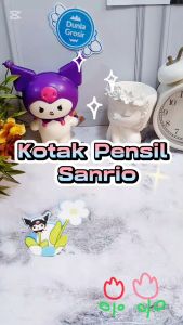 Kotak Pensil Sanrio Kanvas Super Cute Imut Lengkap 4 Variant Kuromi Cinnamoroll Melody Harga Termurah / Tempat Pensil SANRIO Bahan Kanvas Kualitas Premium Terlaris Stationary Fancy Kekinian Favorit Anak Bisa Grosir dan COD