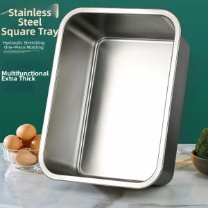 Stainless Steel Serving Tray with Lid