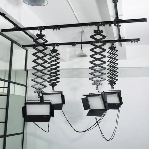 Falcon Eyes | Constant Force Overhead Rail Extendable Suspended Boom Arm for Photography Studio and Live Streaming Lights