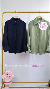 Kemeja Satin Premium Basic Korean Blouse Silk Long Sleeve Casual (S1-017-634)