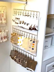 Stainless Steel Sock Hanger 20/30 Clips Socks Rack Laundry Drying Rack Multi Clip Sock Drying Rack