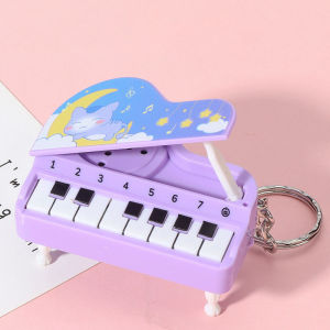 Mini Desktop Piano Keychain Cute Music Game Machine Colorful Bag Pendant Childrens Educational Toy Easter Gift