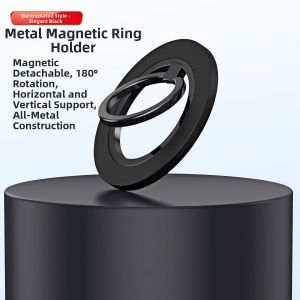 Piple | Compact 360 Degree Rotating Magnetic Ring Stand Accessory