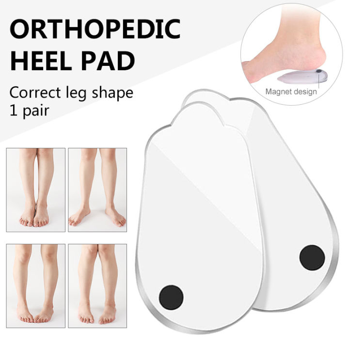 RunY 1 Pair Silicone Insole Correct Leg Shape O/X Legs Heel Pad Elastic Soft Cushioning
