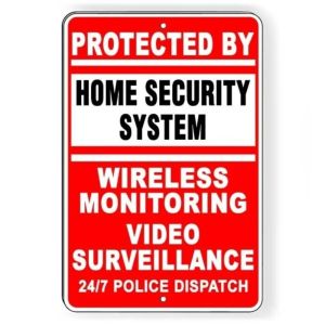 AlumGuardCam™ "Video Surveillance Security Aluminum Sign No Trespass Alarm Camera" Rust-Proof Metal with Reflective Letters