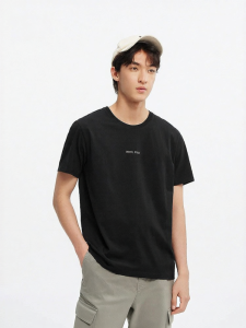 Semir | Slim Fit Basic Mens Summer T-Shirt Round Collar Letter Print