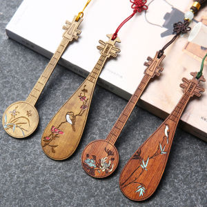 PINZHUOHAOLI | Custom Engraved Traditional Chinese Red Wood Bookmark Gift Box