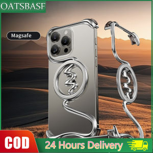 Oatsbasf Minimalist Bayin Brook Borderless Phone Case Support Wireless Charging for iPhone 16Pro Max