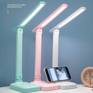 led table lamp for study desk lamp for student lampu led kamar tidur Lampu Meja Belajar 台灯桌灯学习灯 USB rechargeable table light Touch ON/OFF 3 colors in 1 Stepless dimming reading light for dormitory bedroom 宿舍台灯