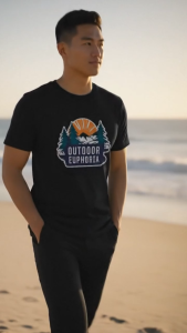 camel active Men Breathable Outdoor Casual T-Shirt - Multicolour 9-282SS25CRP2870