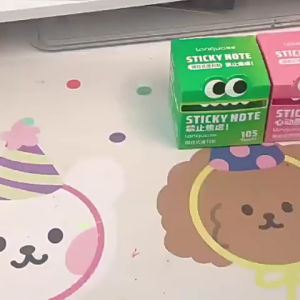 【108pcs/box】 sticky notes aesthetic Bahan PET pearlescent untuk menambah kenikmatan visual Label catatan perekat sobek