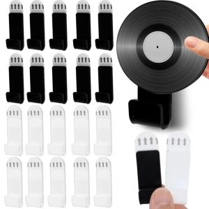 6Pcs/set Vinyl Record Display Rack Acrylic Punch-Free Wall-Mounted Album Cover Record Rack Bedroom Living Room Home Decoration